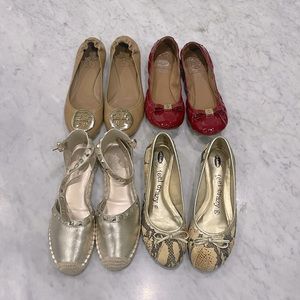 4 pairs of flats, size 6.5 women’s